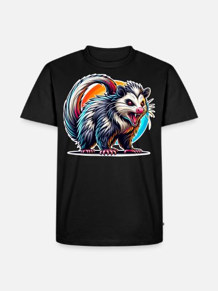 Opossum - Men's Premium Organic T-Shirt - black
