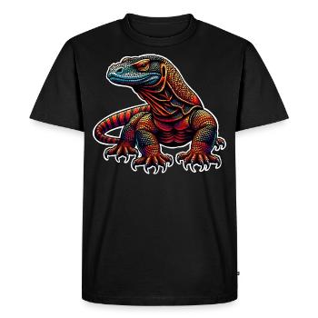 Komodo Dragon - Men's Premium Organic T-Shirt - black - Front - Nico (187cm)