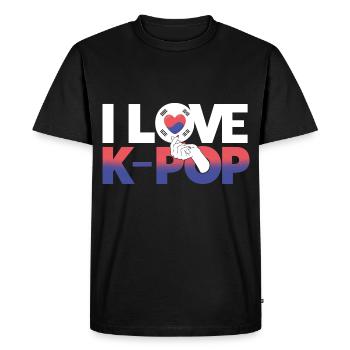 Cadeau K-Pop japonais pour les fans de K-Pop - T-shirt Premium bio Homme - noir - Devant - Nico (187cm)