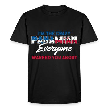 Drapeau panaméen cadeau racines panaméennes - T-shirt Premium bio Homme - noir - Devant - Nico (187cm)