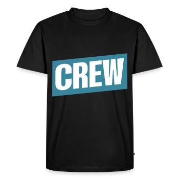 Équipage - T-shirt Premium bio Homme - noir - Devant - Nico (187cm)