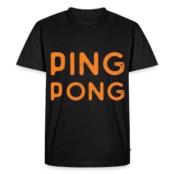 Maître de Ping Pong Disant Cadeau Sports Tennis de Table - T-shirt Premium bio Homme - noir - Devant - Nico (187cm)