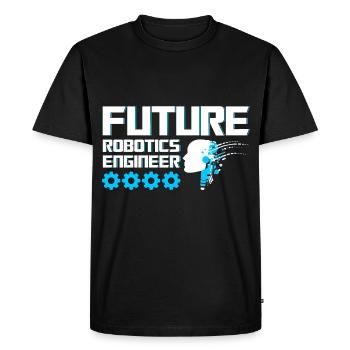 Robot Robotics Engineer Costume Robot - Men's Premium Organic T-Shirt - black - Front - Nico (187cm)