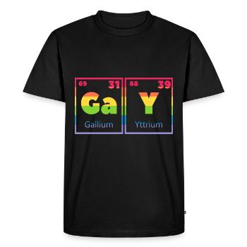 Gay Pride - T-shirt Premium bio Homme - noir - Devant - Nico (187cm)