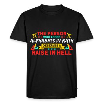 Math Mathématiques Sciences Math Cadeau - T-shirt Premium bio Homme - noir - Devant - Nico (187cm)