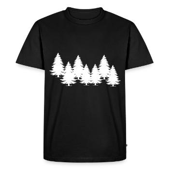 Arbres - T-shirt Premium bio Homme - noir - Devant - Nico (187cm)