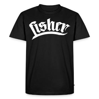 pêcheur de poisson pêche club de pêche brochet casquette de pêche - T-shirt Premium bio Homme - noir - Devant - Nico (187cm)