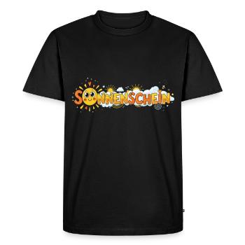 Soleil - T-shirt Premium bio Homme - noir - Devant - Nico (187cm)
