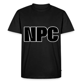Npc - T-shirt Premium bio Homme - noir - Devant - Nico (187cm)