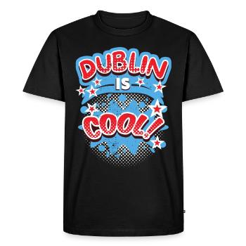 Dublin Dublin-Irlande Irlande, en disant, Dublin-Design - T-shirt Premium bio Homme - noir - Devant - Nico (187cm)