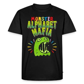 Monster Alphabet Mafia, LGBTQ, LGBTQ Pride Movement - T-shirt Premium bio Homme - noir - Devant - Nico (187cm)
