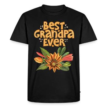 Grand-père, grand-père, grand-père disant, fête des pères - T-shirt Premium bio Homme - noir - Devant - Nico (187cm)
