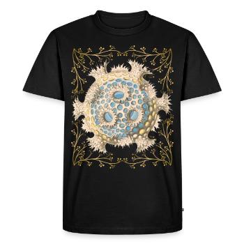 Illustration maritime vintage, créatures marines - T-shirt Premium bio Homme - noir - Devant - Nico (187cm)