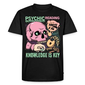 Diseuses de bonne aventure, occultisme, chiromancie, cartes de tarot - T-shirt Premium bio Homme - noir - Devant - Nico (187cm)