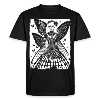 Fairycore Esthétique Squelette Fée Goth Gothique G - T-shirt Premium bio Homme - noir - Devant - Nico (187cm)