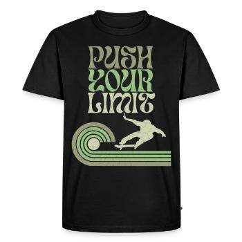 Skater Skating Skateboard Slogan - T-shirt Premium bio Homme - noir - Devant - Nico (187cm)