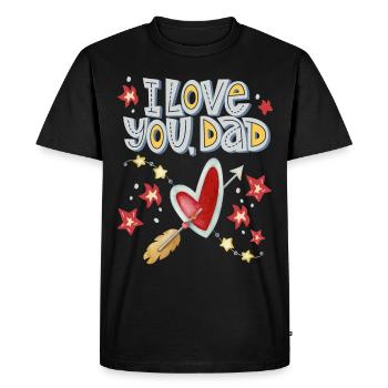 Father, Father's Day, Daddy-Daddy, Dad-Daddy Saying - Men's Premium Organic T-Shirt - black - Front - Nico (187cm)