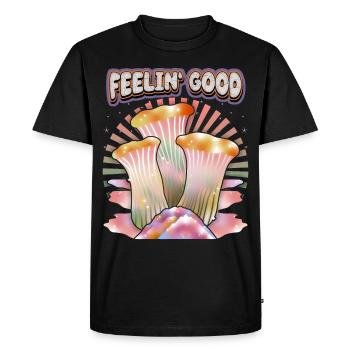 Magic Mushrooms, Psychedelic Mushrooms, Saying - Men's Premium Organic T-Shirt - black - Front - Nico (187cm)