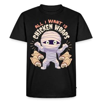 Drôle maman, maman de dessin animé, dire - T-shirt Premium bio Homme - noir - Devant - Nico (187cm)