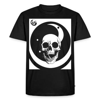Horror Skull Skull Art Skull Gothic Heavy Metal - Men's Premium Organic T-Shirt - black - Front - Nico (187cm)