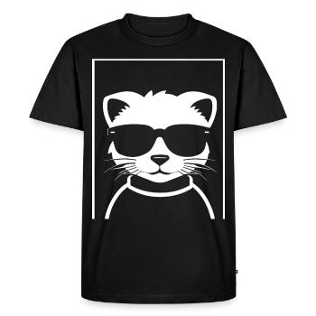 Ferret Wearing Sunglasses Cool Ferrets - Men's Premium Organic T-Shirt - black - Front - Nico (187cm)