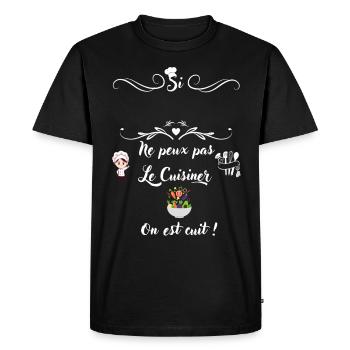 Customizable with First Name ex Mom can't.. - Men's Premium Organic T-Shirt - black - Front - Nico (187cm)