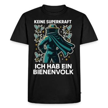 No superpower I have a bee colony Bees - Men's Premium Organic T-Shirt - black - Front - Nico (187cm)