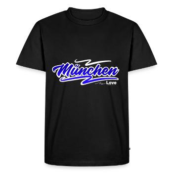 Munich - T-shirt Premium bio Homme - noir - Devant - Nico (187cm)