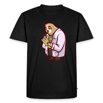 Sloth Doctor or Doctor Doctor Gift - Men's Premium Organic T-Shirt - black - Front - Nico (187cm)