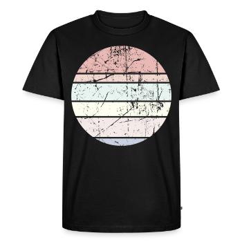 Contexte Pastel Circle - T-shirt Premium bio Homme - noir - Devant - Nico (187cm)