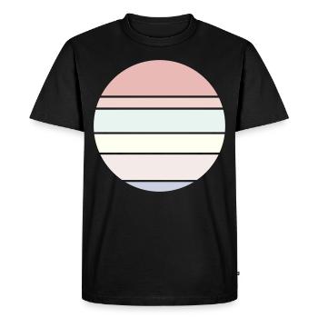 Contexte Pastel Circle - T-shirt Premium bio Homme - noir - Devant - Nico (187cm)