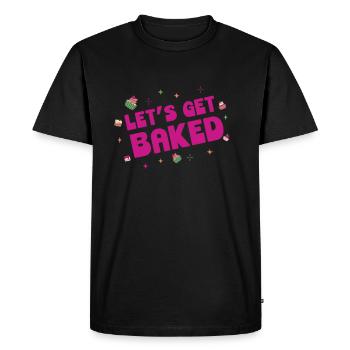 Baking cakes Baker Design n Dessert lovers - Men's Premium Organic T-Shirt - black - Front - Nico (187cm)