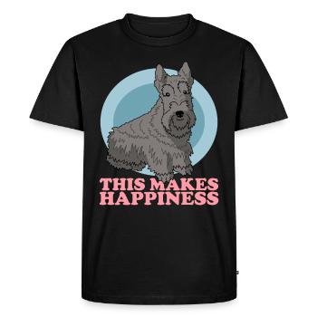 chiens terriers écossais | Cadeau de propriétaire de chien - T-shirt Premium bio Homme - noir - Devant - Nico (187cm)