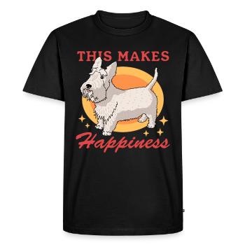 Scottish Terrier Dog Dog Propriétaire Cadeau - T-shirt Premium bio Homme - noir - Devant - Nico (187cm)