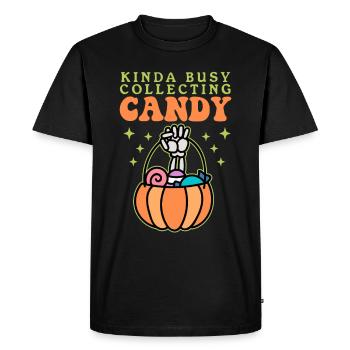 Costume de fête d’Halloween Cadeau Aigre-Doux - T-shirt Premium bio Homme - noir - Devant - Nico (187cm)