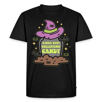 Costume de fête d’Halloween Tricky Sour Gift - T-shirt Premium bio Homme - noir - Devant - Nico (187cm)