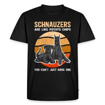 Schnauzer Dogs Dog Propriétaire Cadeau - T-shirt Premium bio Homme - noir - Devant - Nico (187cm)