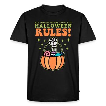 Halloween Costume Party Witch Ghost Cadeau - T-shirt Premium bio Homme - noir - Devant - Nico (187cm)