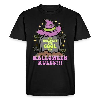 Halloween Costume Party Sorcière Cadeau Effrayant - T-shirt Premium bio Homme - noir - Devant - Nico (187cm)