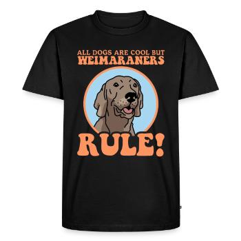 Weimaraner Dogs Dog Propriétaire Cadeau - T-shirt Premium bio Homme - noir - Devant - Nico (187cm)