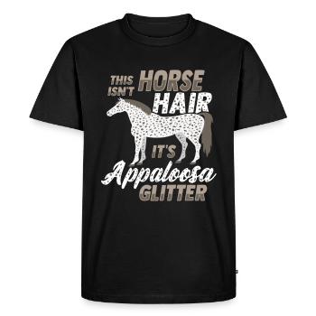 Cheval Appaloosa - T-shirt Premium bio Homme - noir - Devant - Nico (187cm)