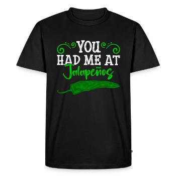 Jalapeno - T-shirt Premium bio Homme - noir - Devant - Nico (187cm)