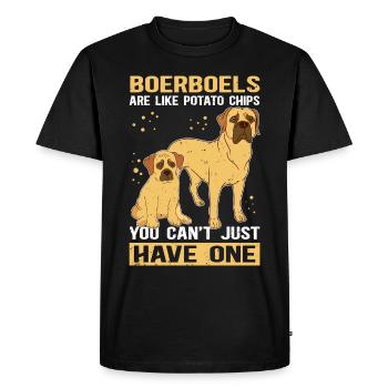 Boerboel Dog Lover Dog Owner Gift - Men's Premium Organic T-Shirt - black - Front - Nico (187cm)