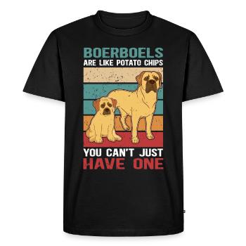 Boerboel Dog Owner Dog Lover Gift - Men's Premium Organic T-Shirt - black - Front - Nico (187cm)