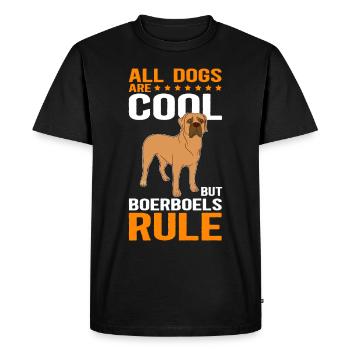 Boerboel dog lovers | Dog Owner Gift - Men's Premium Organic T-Shirt - black - Front - Nico (187cm)