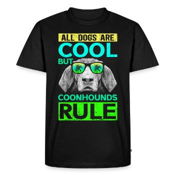 | propriétaire de chien Coonhound Cadeau Dog Lovers - T-shirt Premium bio Homme - noir - Devant - Nico (187cm)