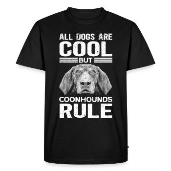 Coonhound Dog Owner Dog Lover Cadeau - T-shirt Premium bio Homme - noir - Devant - Nico (187cm)