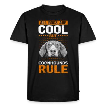 Coonhound Dog Lover Dog Owner Cadeau - T-shirt Premium bio Homme - noir - Devant - Nico (187cm)