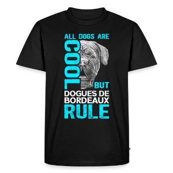 Grand Danois | Bordeaux Great Dane Dog Cadeau - T-shirt Premium bio Homme - noir - Devant - Nico (187cm)