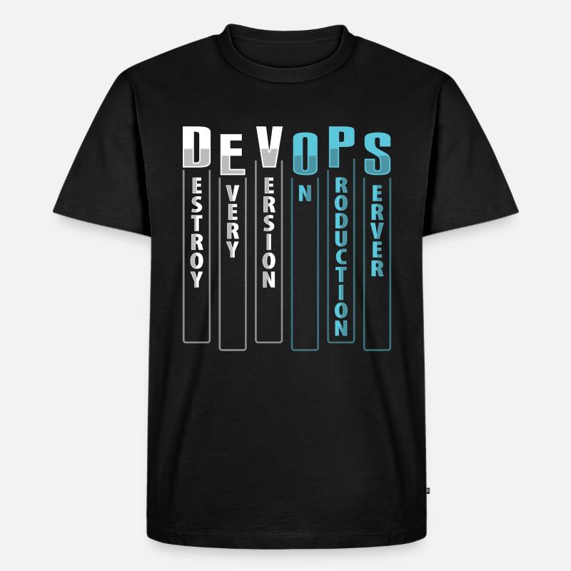 Développeur Devops Sys-Admin - T-shirt Premium bio Homme - noir